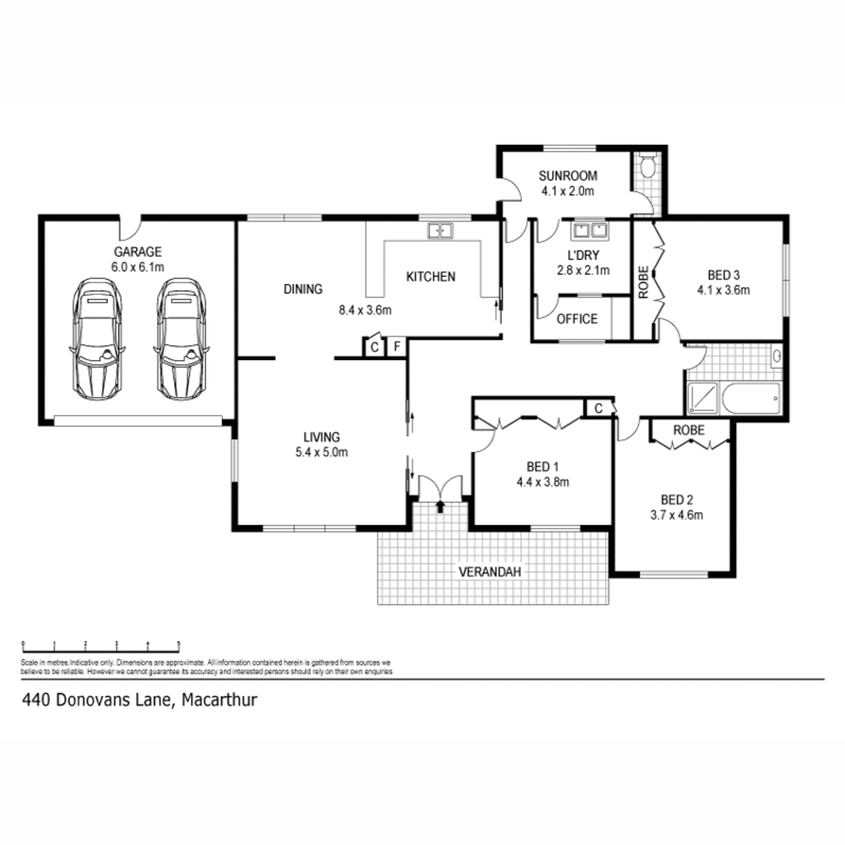 440 Donovans Lane, Macarthur Sold by Farmbuy.com - floorplan 1