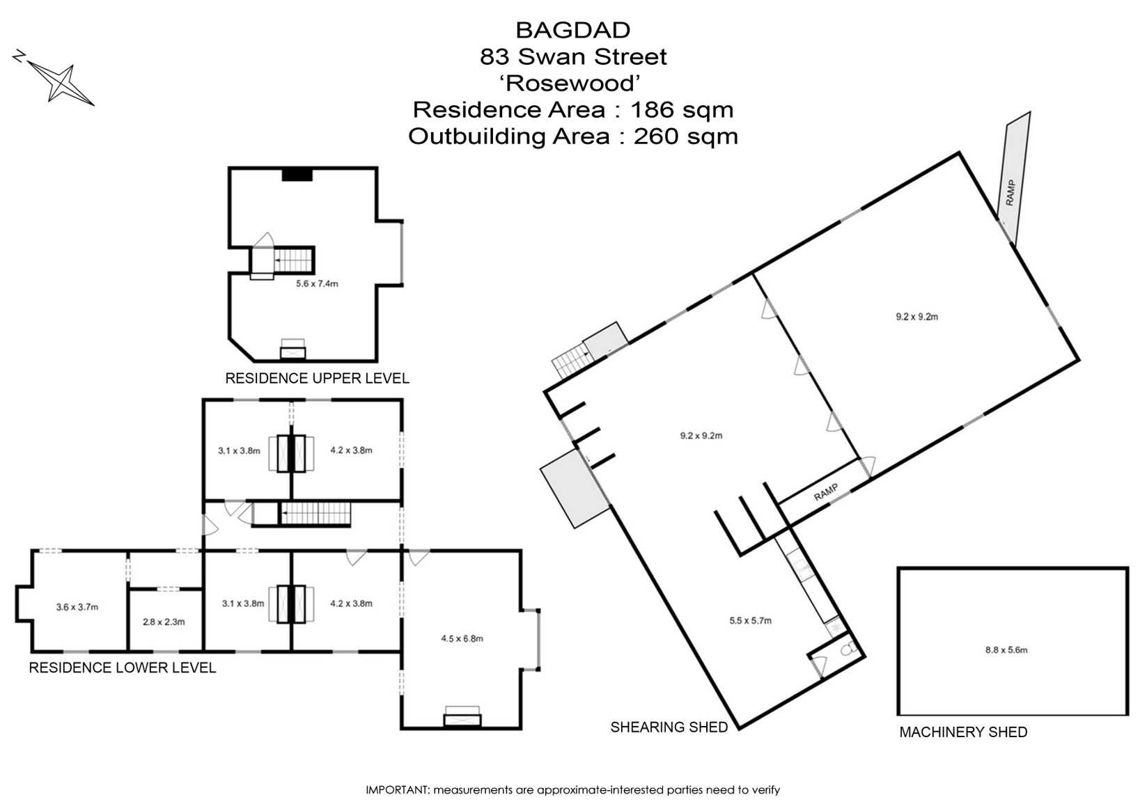 83 Swan Street, Bagdad Sold by Farmbuy.com - floorplan 1