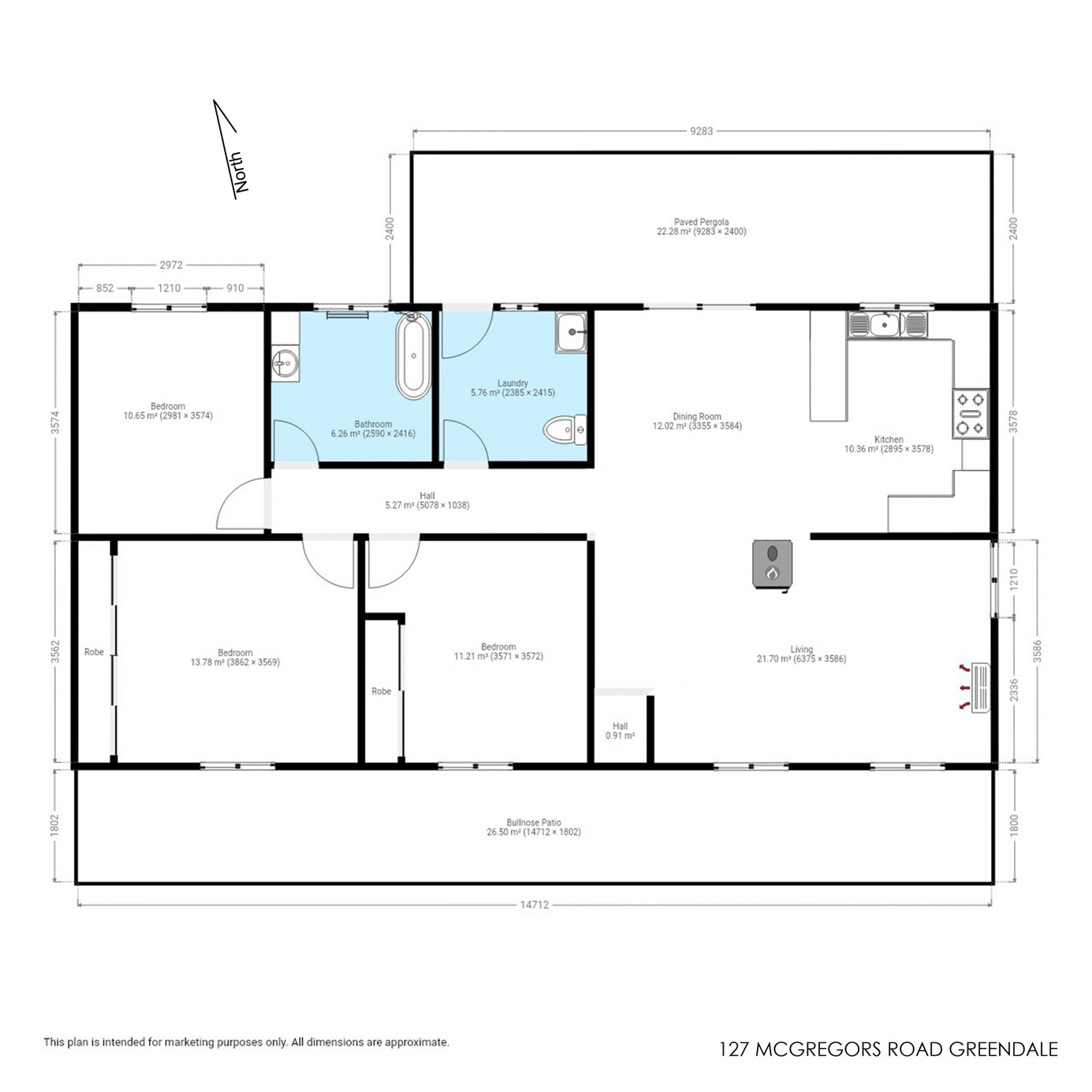 127 McGregors Road, Bega Sold by Farmbuy.com - floorplan 1