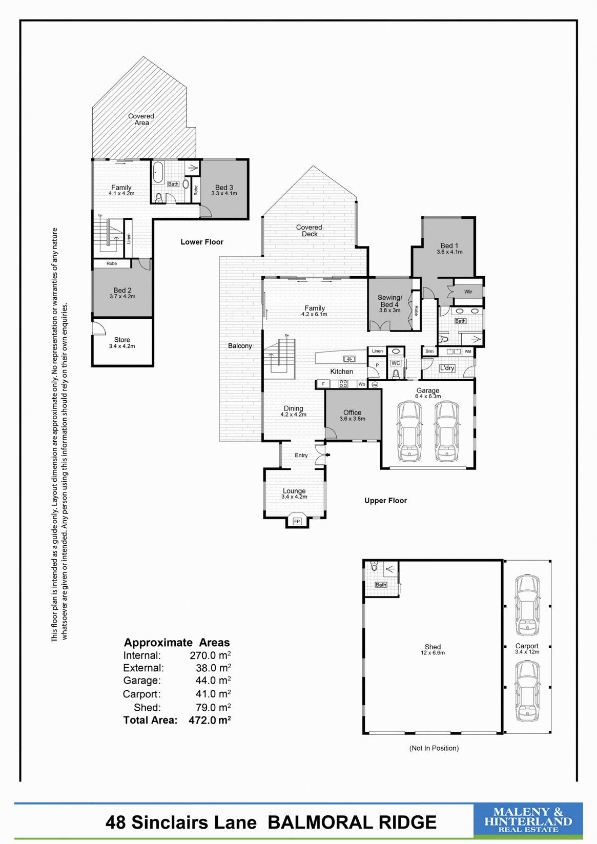 48 Sinclairs Lane, Balmoral Ridge Sold by Farmbuy.com - floorplan 1