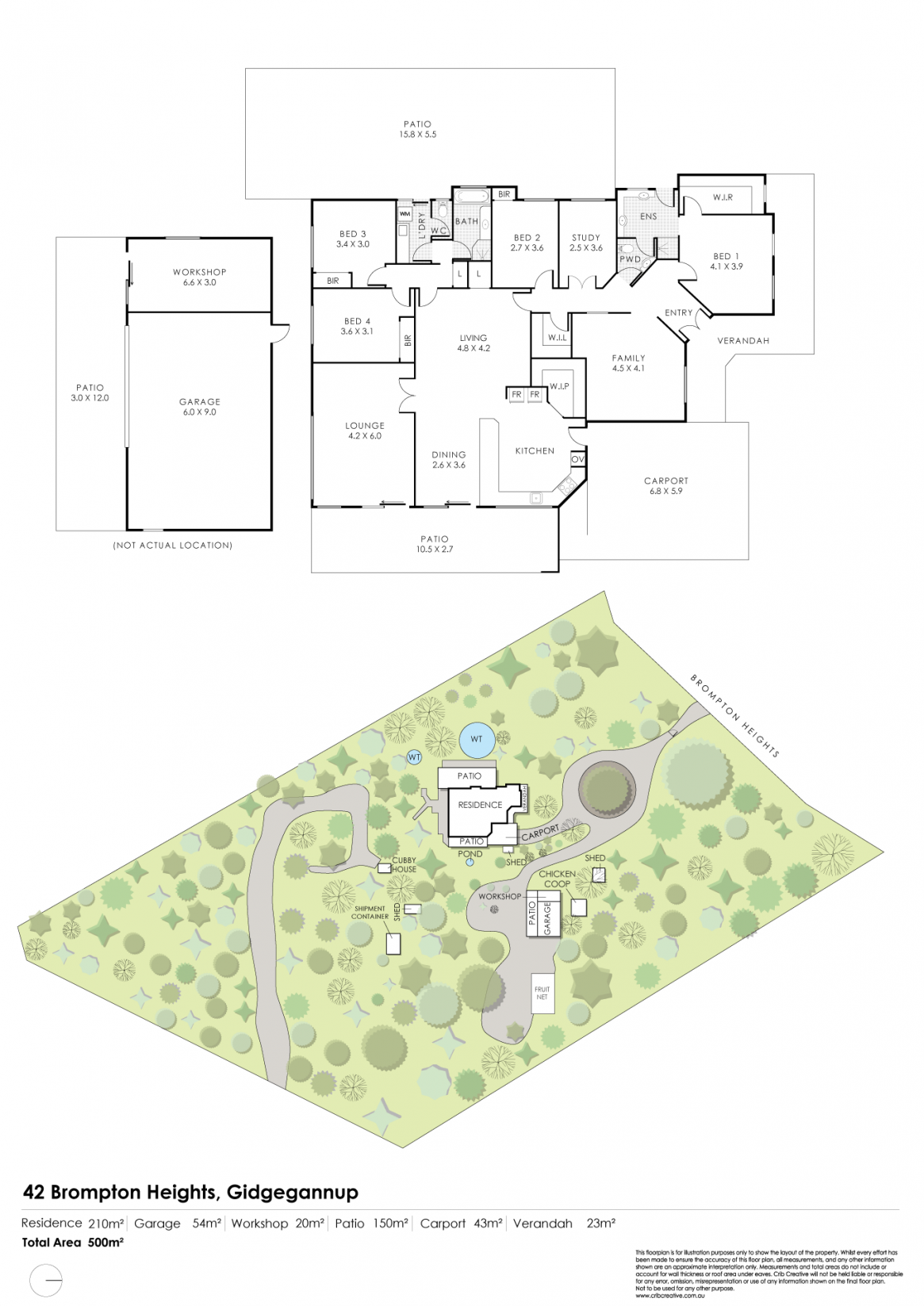 42 Brompton Heights, Gidgegannup Sold by Farmbuy.com - floorplan 1