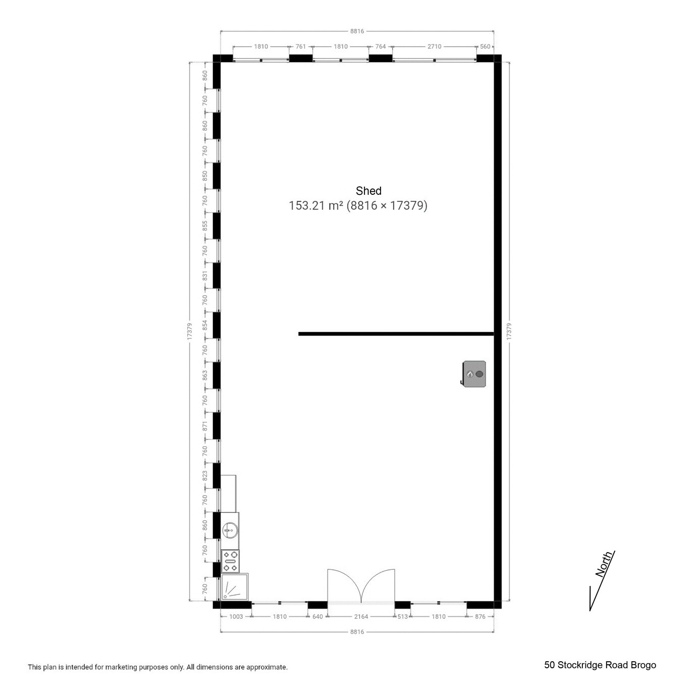 50 Stockridge Road, Brogo Sold by Farmbuy.com - floorplan 1