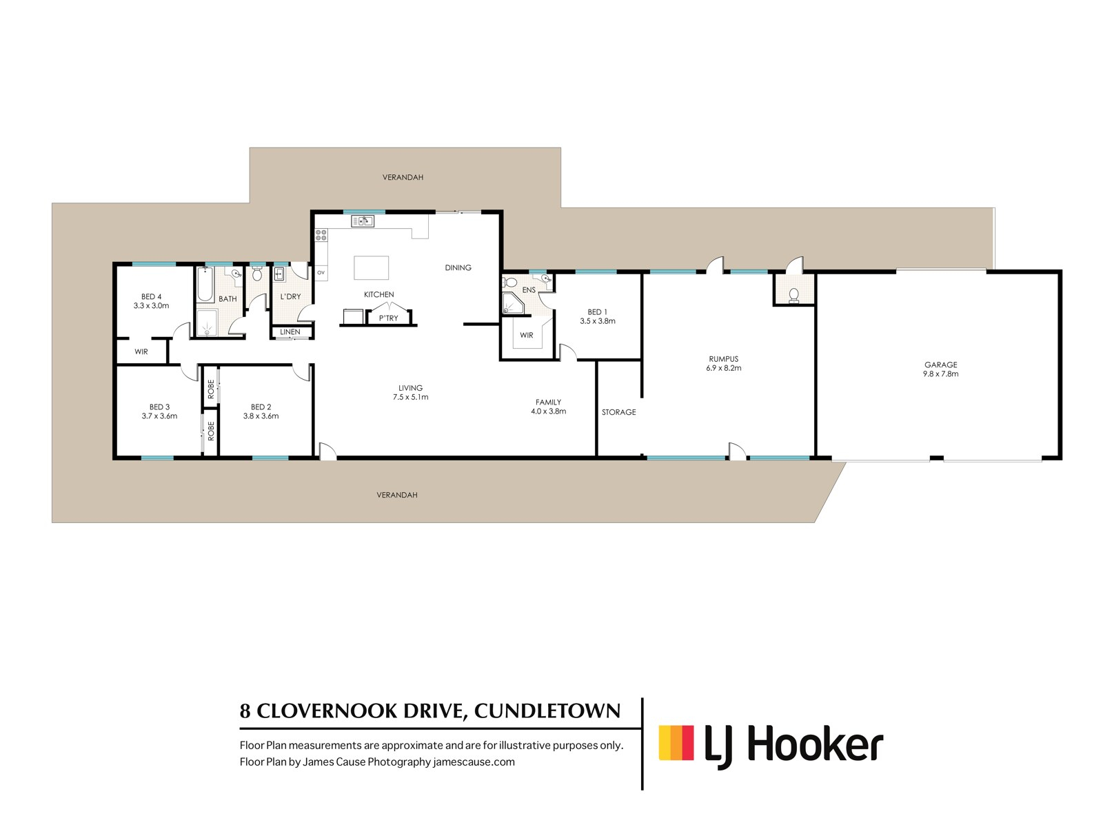 8 Clovernook Drive, Cundletown Sold by Farmbuy.com - floorplan 1