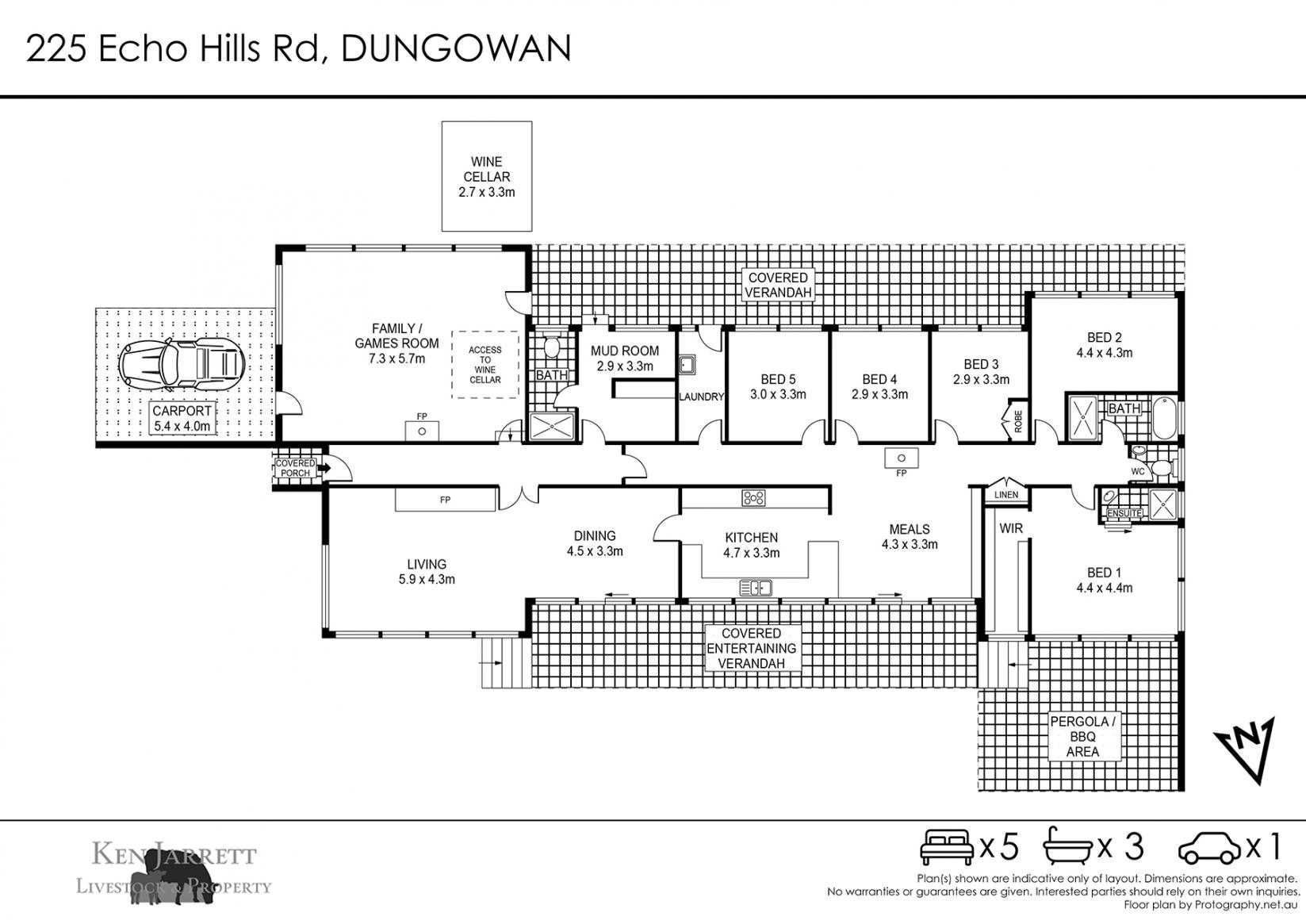 225 Echo Hills Rd, Dungowan Expressions of Interest by Farmbuy.com - floorplan 1