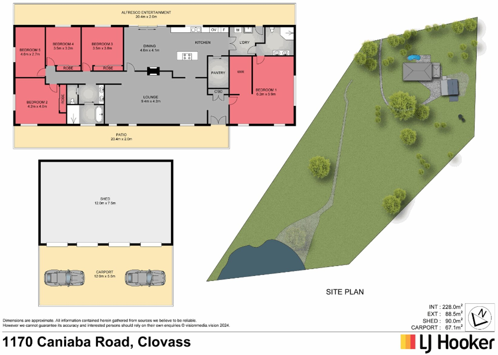 1170 Caniaba Road, Clovass Sold by Farmbuy.com - floorplan 1