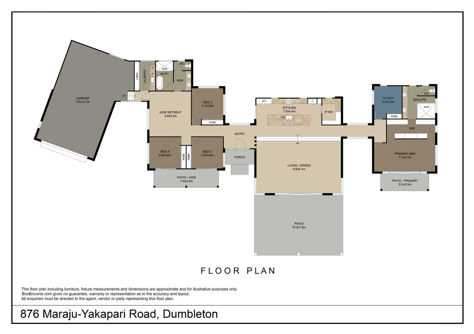 876 Maraju-Yakapari Road, Dumbleton Sold by Farmbuy.com - floorplan 1