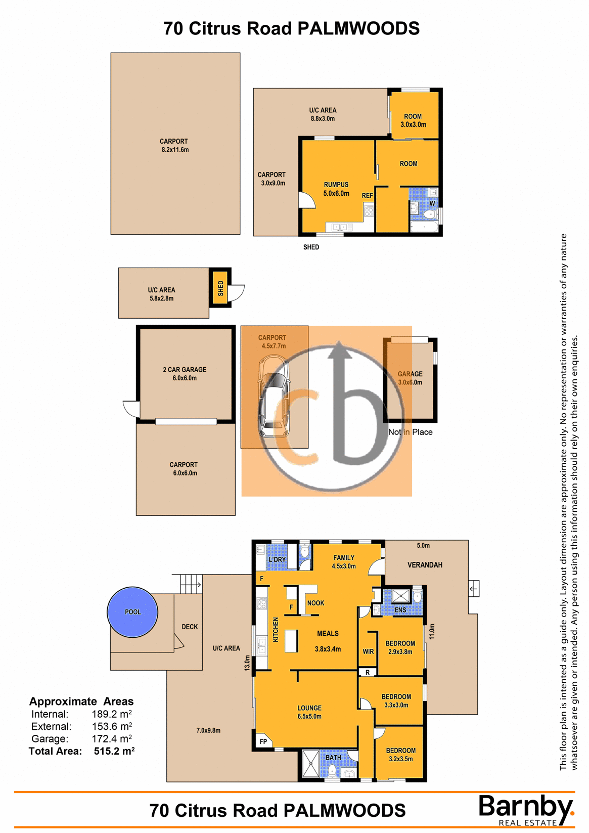 70 Citrus Rd, Palmwoods Sold by Farmbuy.com - floorplan 1