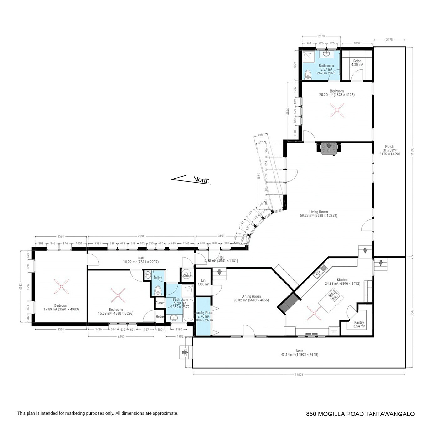 850 Mogilla Road, Candelo For Sale by Farmbuy.com - floorplan 1