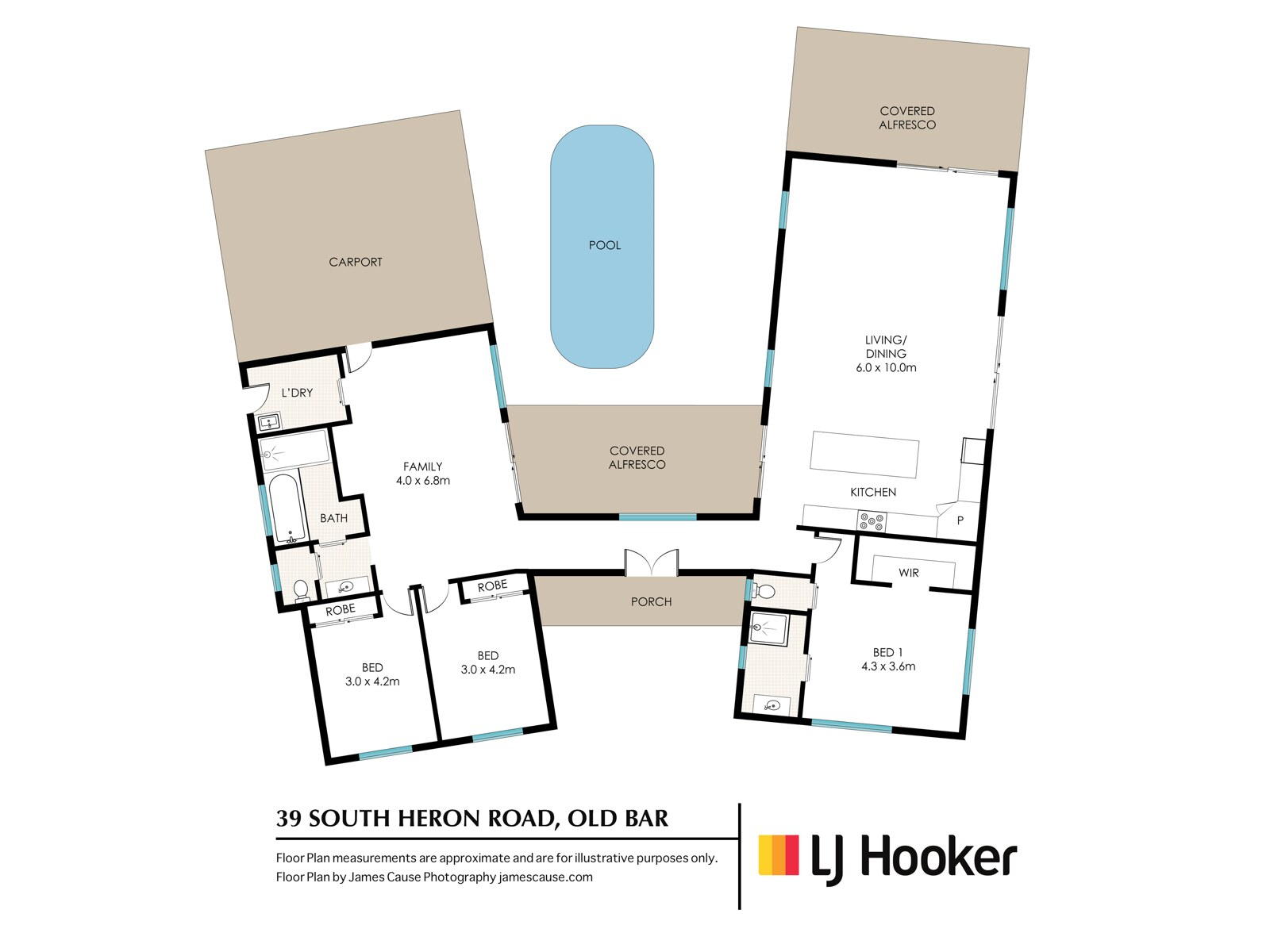 39 South Heron Road, Old Bar Sold by Farmbuy.com - floorplan 1
