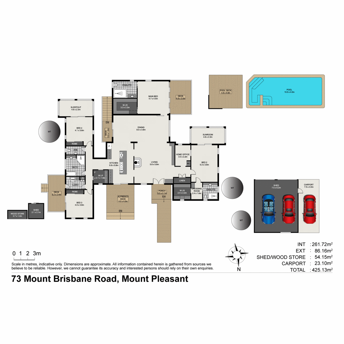 73 Mount Brisbane Road, Mount Pleasant Sold by Farmbuy.com - floorplan 1