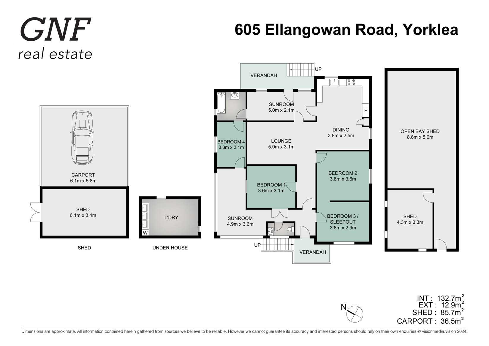 605 Ellangowan Road, Yorklea Sold by Farmbuy.com - floorplan 1