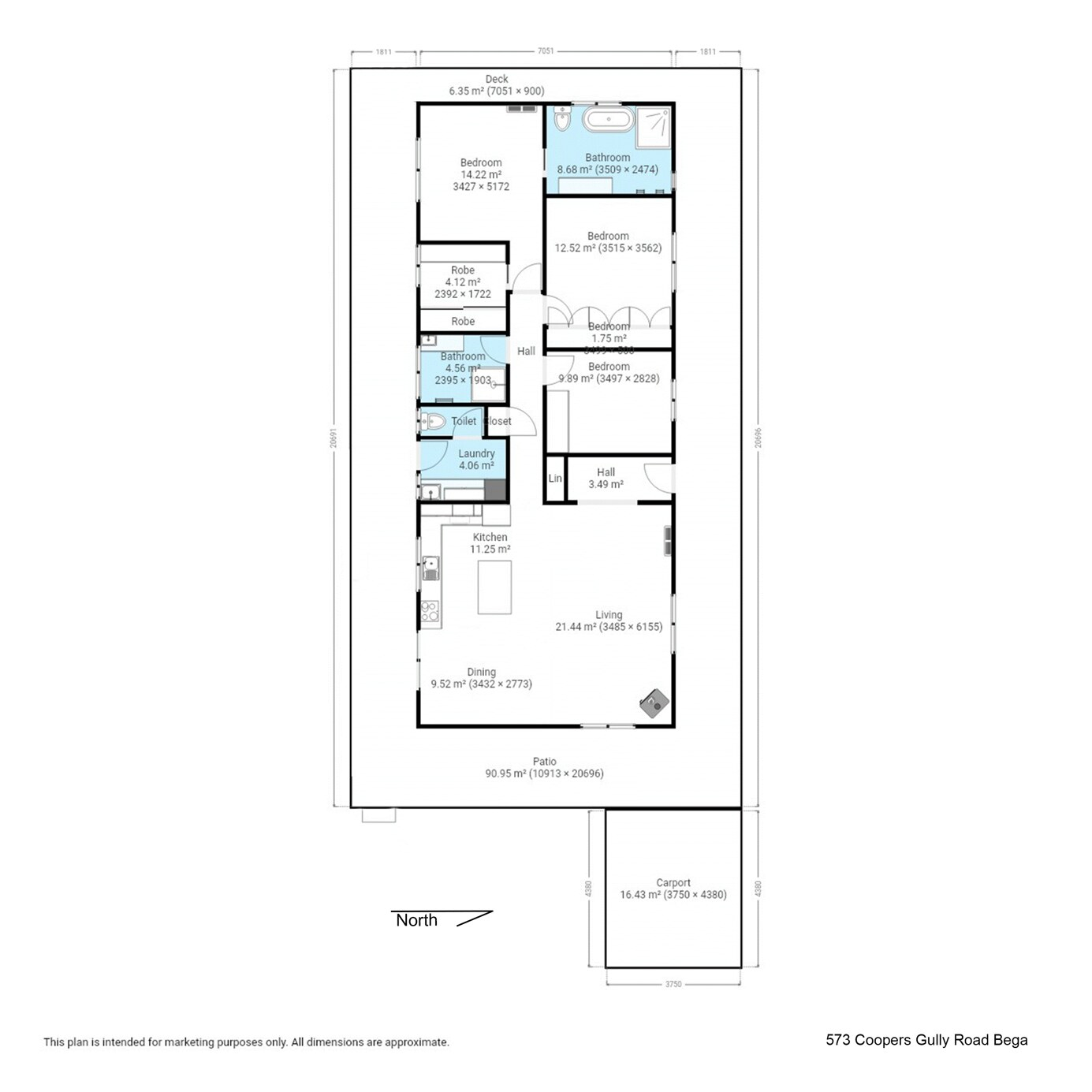 573 Coopers Gully Rd, Bega Sold by Farmbuy.com - floorplan 1