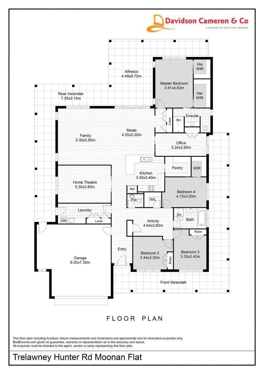 Hunter Road Moonan Flat (Via), Scone Auction by Farmbuy.com - floorplan 1
