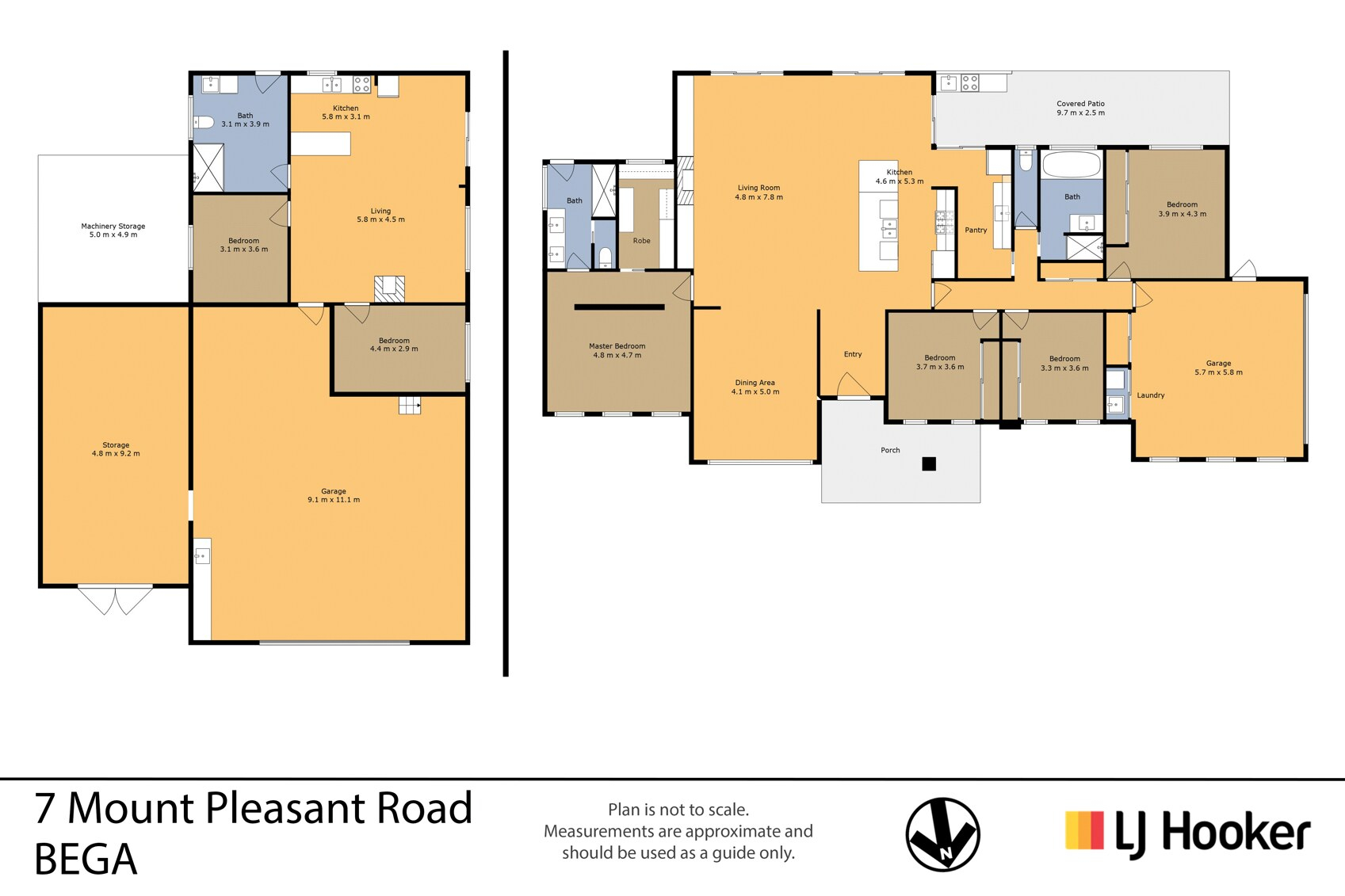 7 Mount Pleasant Road, Bega Sold by Farmbuy.com - floorplan 1