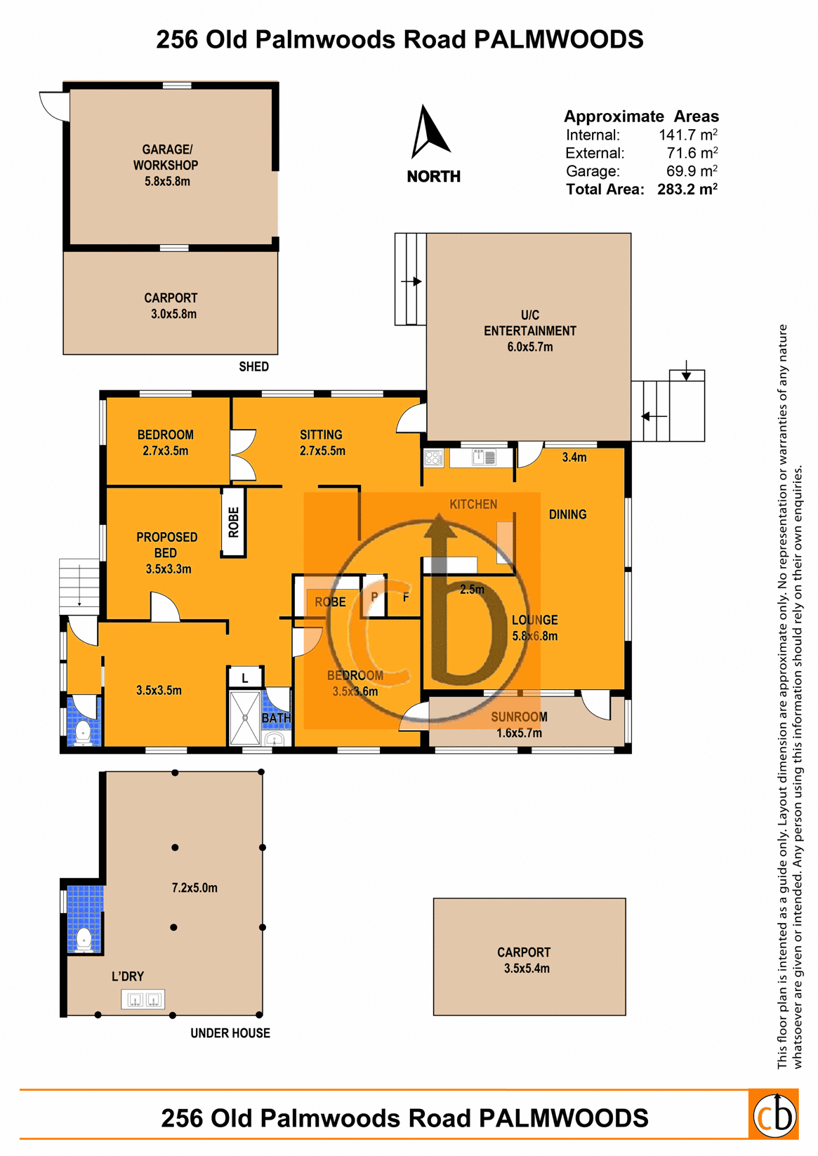 256 Old Palmwoods Rd, Palmwoods Sold by Farmbuy.com - floorplan 1
