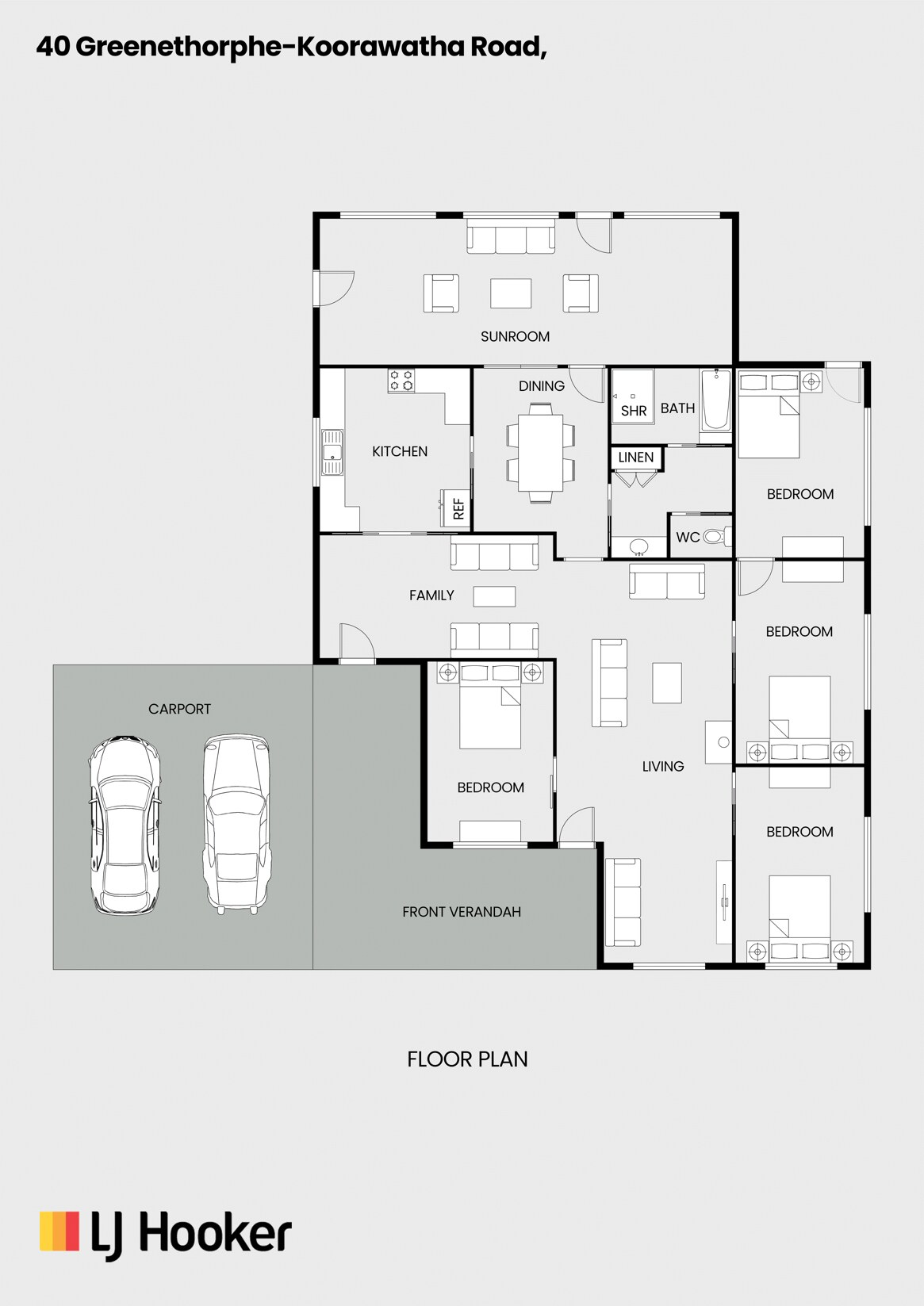 40 Koorawatha Road, Greenethorpe Sold by Farmbuy.com - floorplan 1