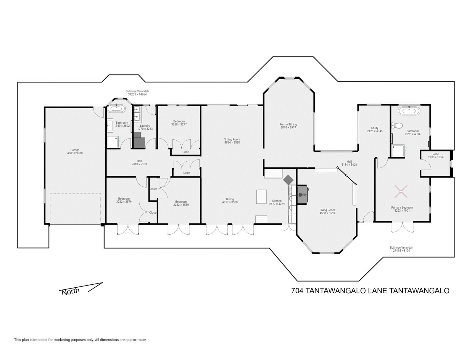704 Tantawangalo Lane, Candelo Sold by Farmbuy.com - floorplan 1
