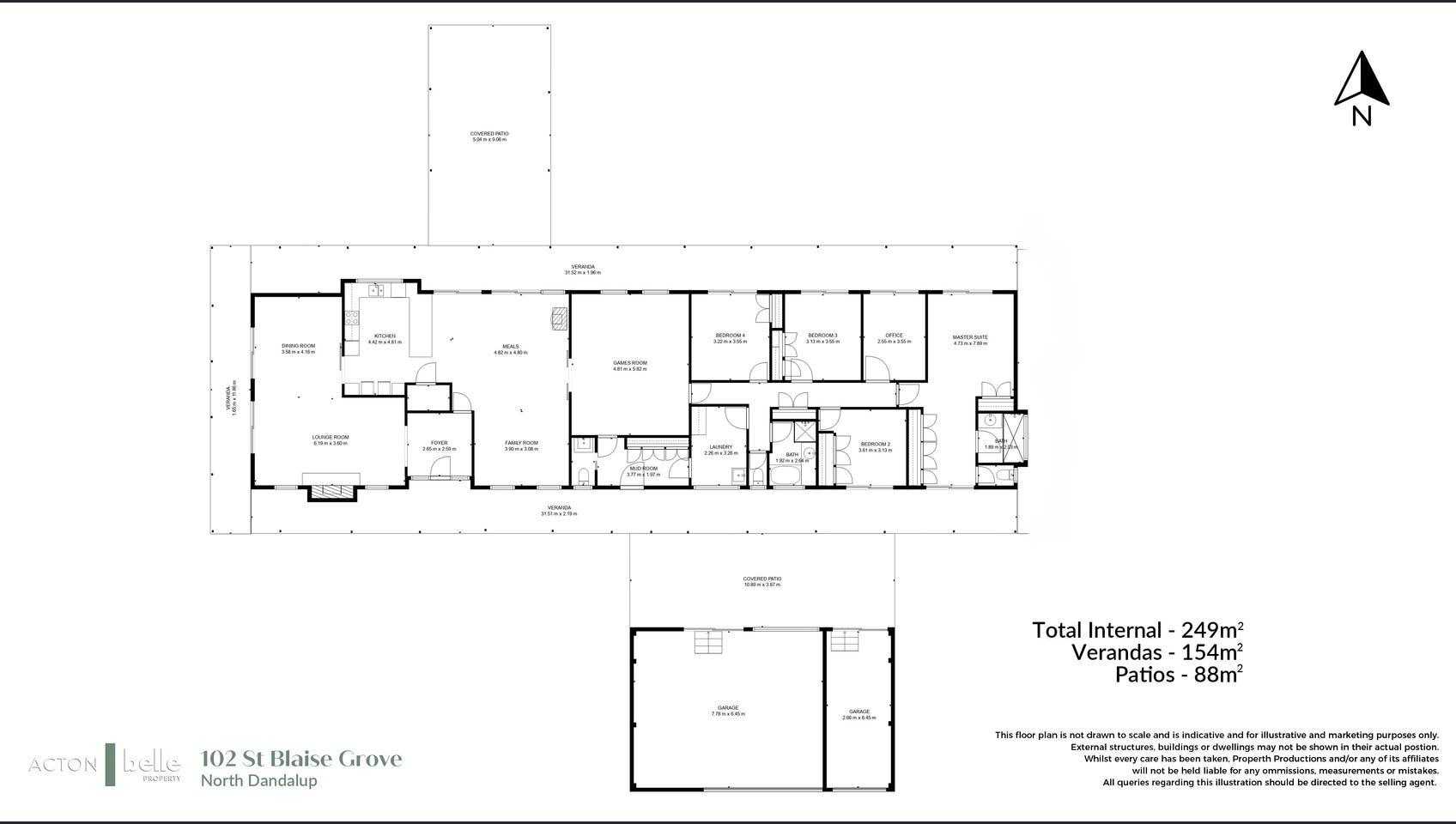 102 St Blaise Grove, North Dandalup Sold by Farmbuy.com - floorplan 1