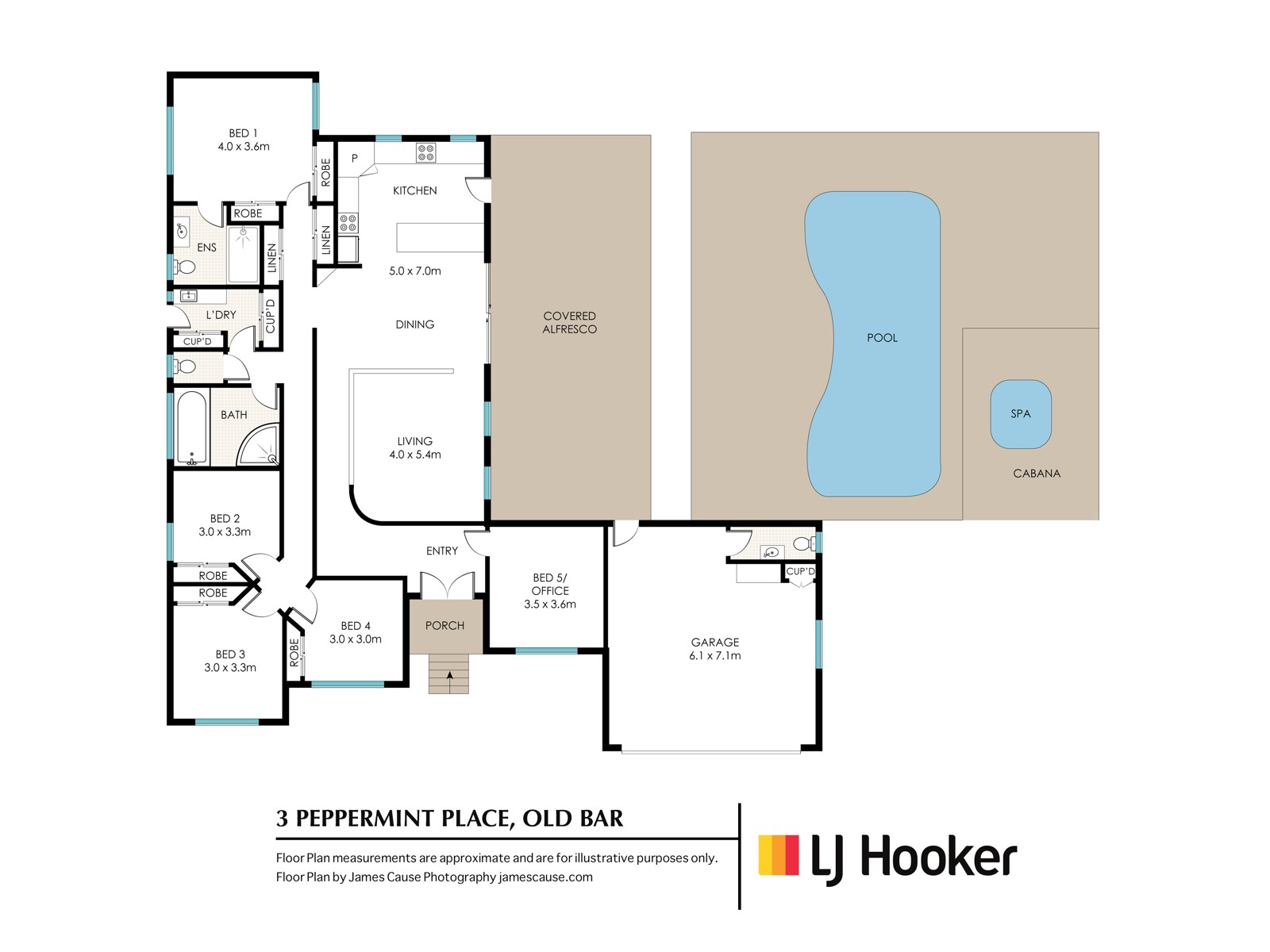 3 Peppermint Place, Old Bar Sold by Farmbuy.com - floorplan 1