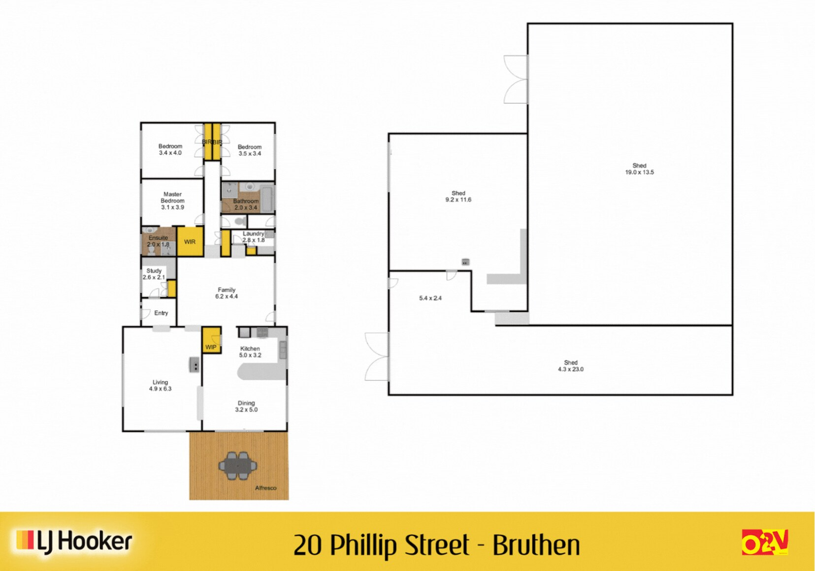 20 Phillip Street, Bruthen Sold by Farmbuy.com - floorplan 1