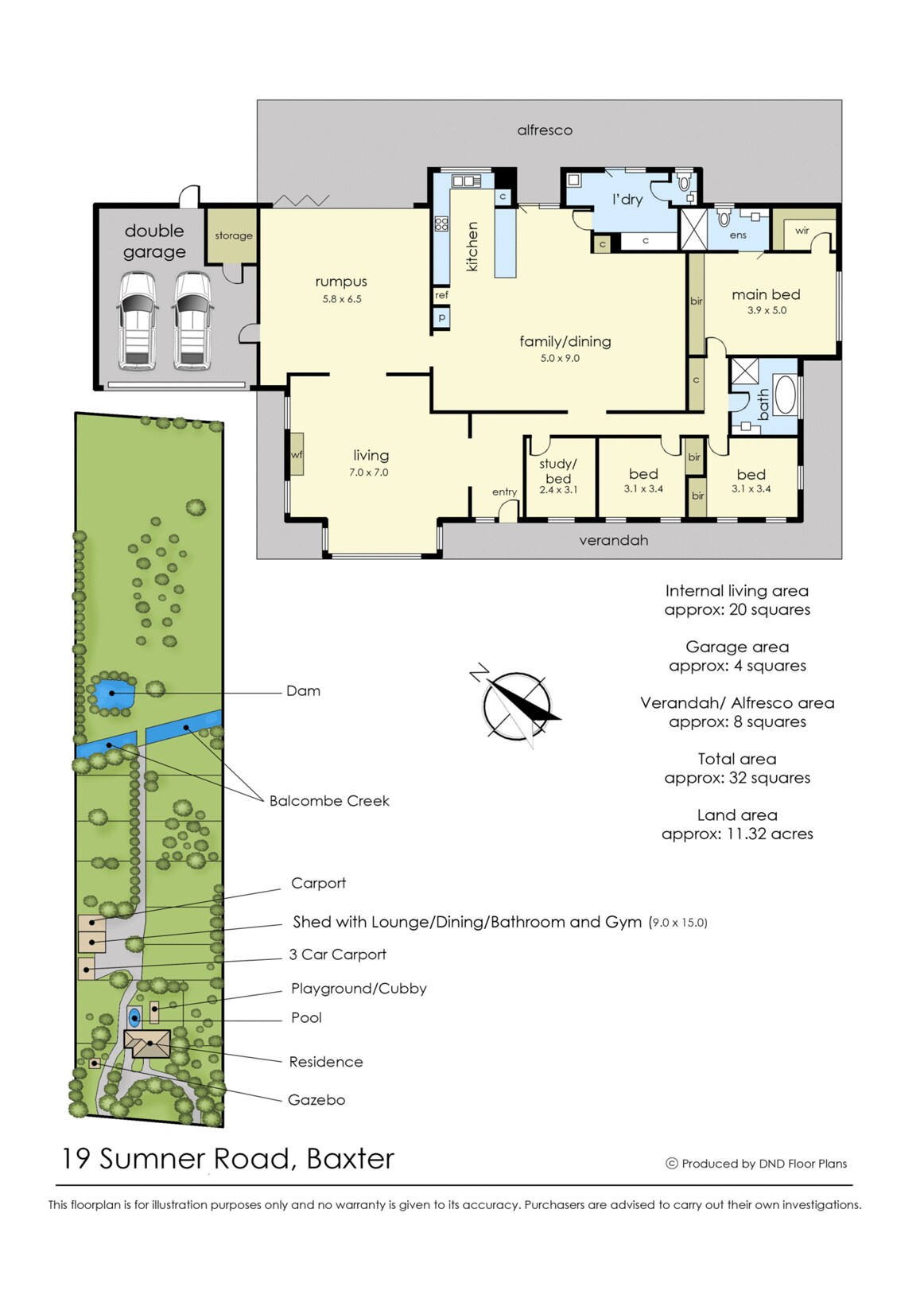 19 Sumner Road, Baxter For Sale by Farmbuy.com - floorplan 1