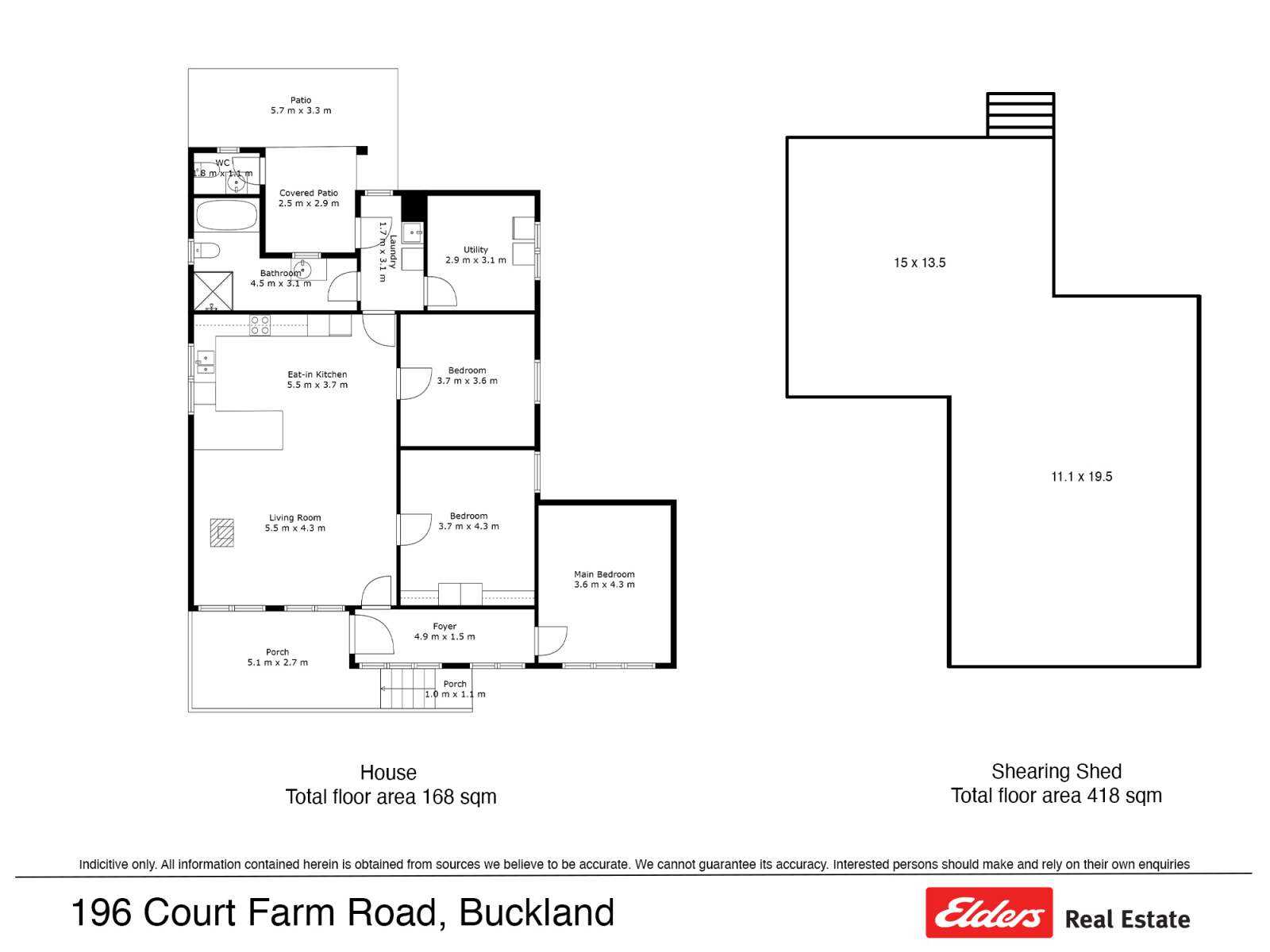 196 Court Farm Road, Buckland For Sale by Farmbuy.com - floorplan 1