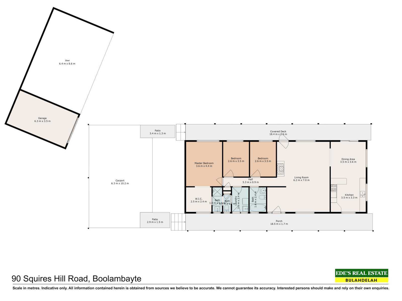 90 Squire's Hill Road, Boolambayte For Sale by Farmbuy.com - floorplan 1