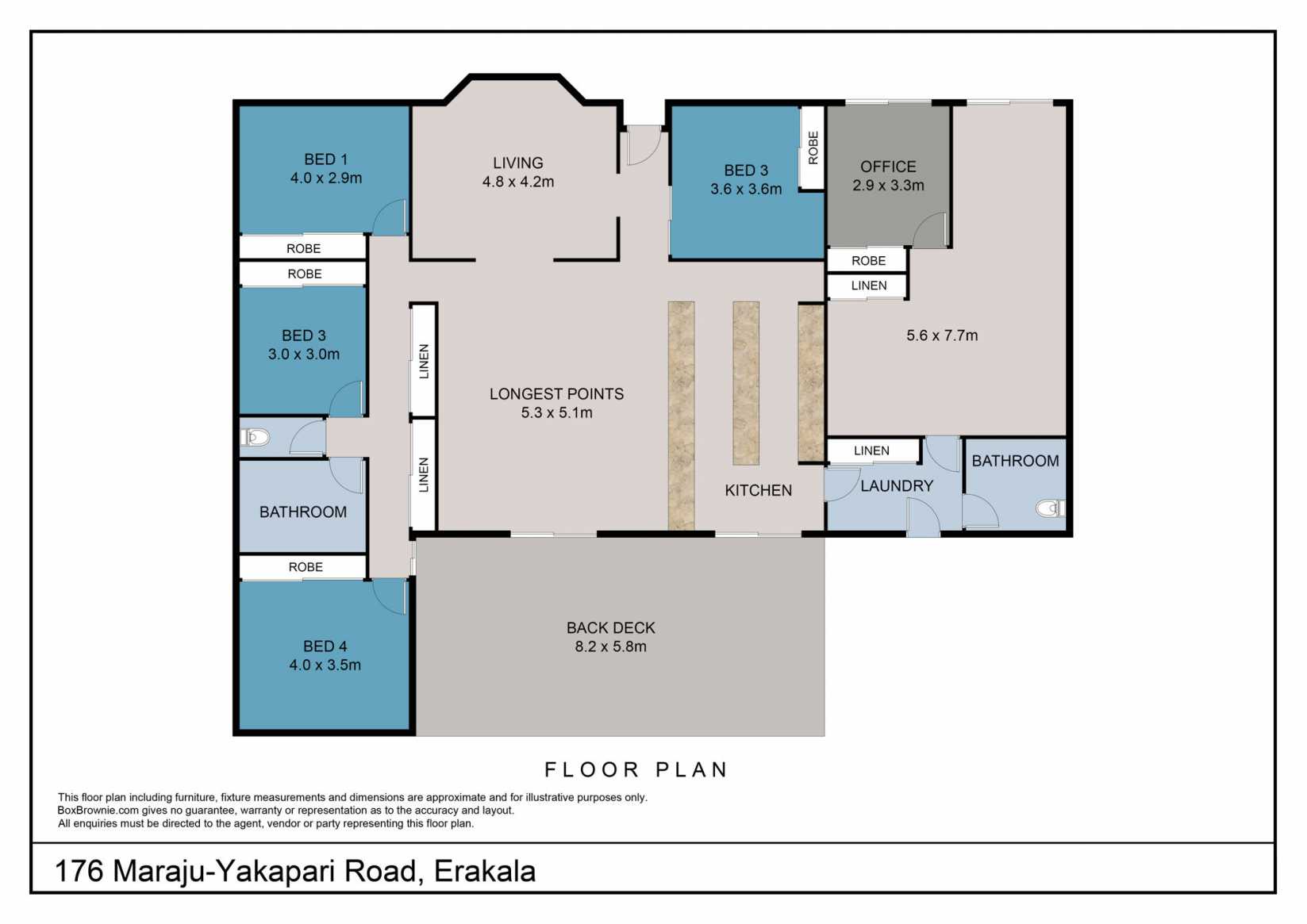 176 Maraju-Yakapari Road, Erakala Sold by Farmbuy.com - floorplan 1