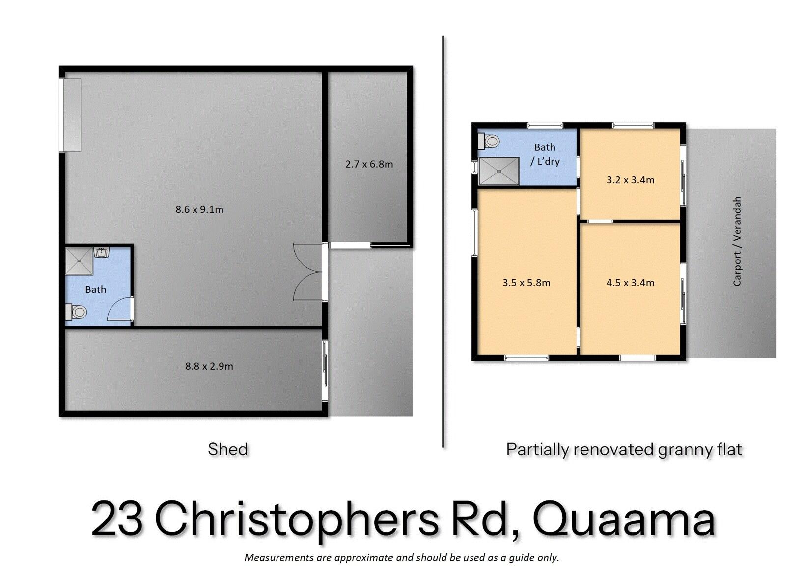 23 Christophers Road, Quaama Sold by Farmbuy.com - floorplan 1