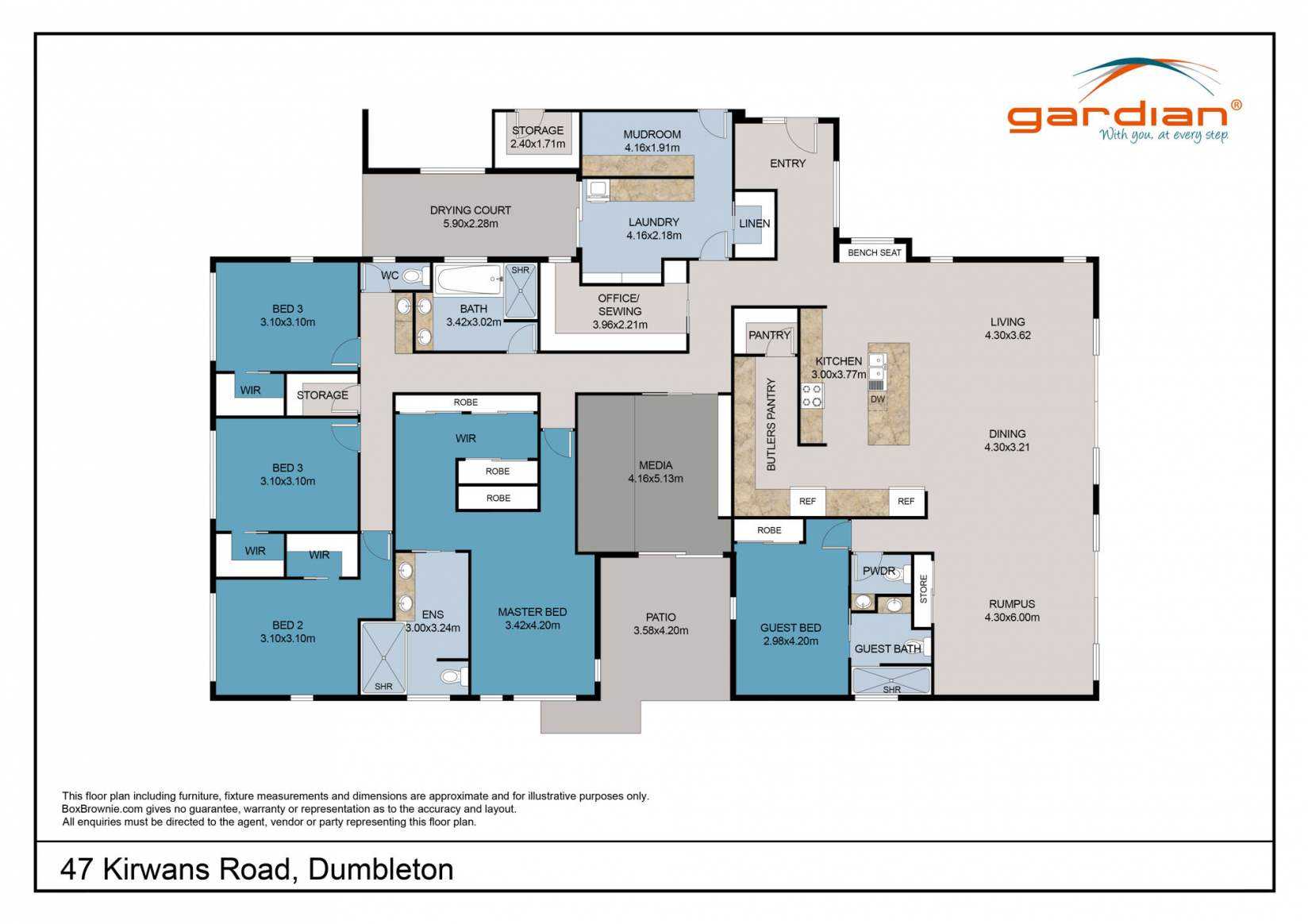 47 Kirwans Road, Dumbleton For Sale by Farmbuy.com - floorplan 1