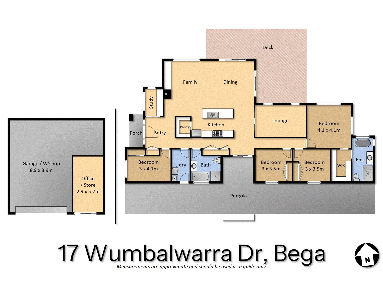 17 Wumbalwarra Drive, Bega For Sale by Farmbuy.com - floorplan 1