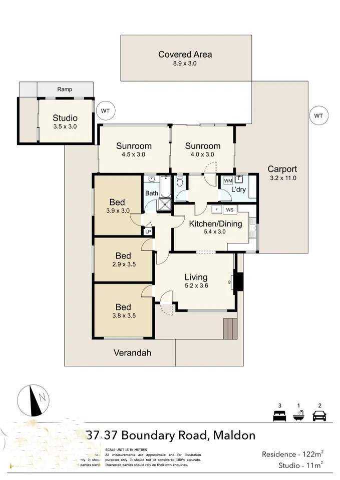 37 39 Boundary Road , Maldon For Sale by Farmbuy.com - floorplan 1