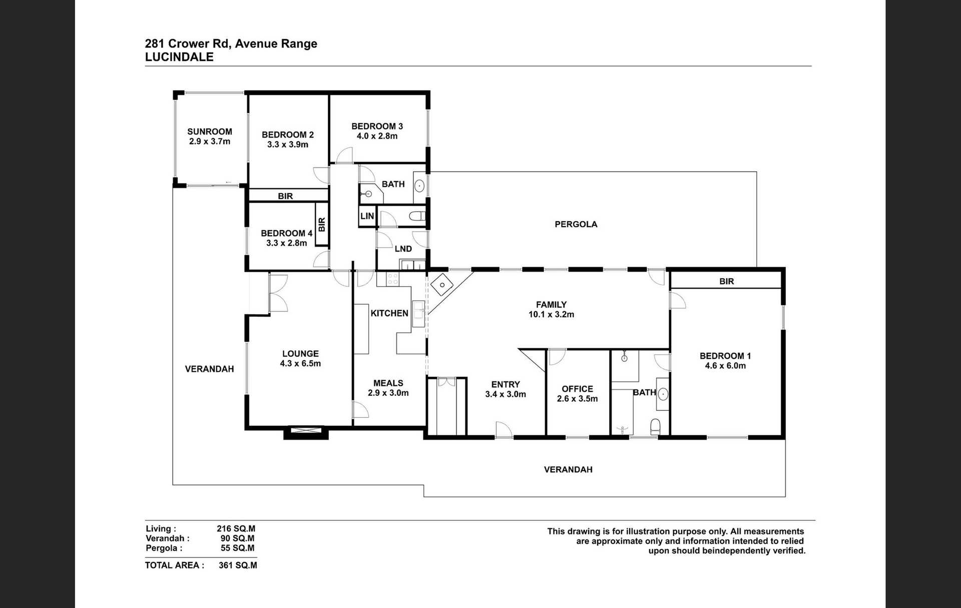 281 Crower Road, Avenue Range For Sale by Farmbuy.com - floorplan 1