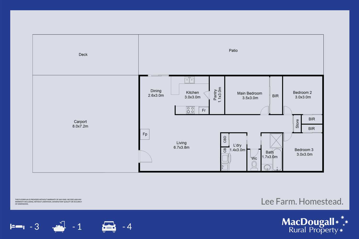 384 Dry Creek Road, Georges Creek For Sale by Farmbuy.com - floorplan 1