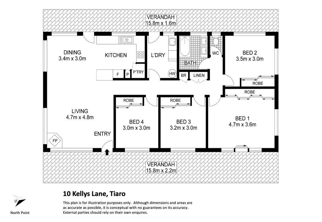 10 Kellys lane, Tiaro For Sale by Farmbuy.com - floorplan 1