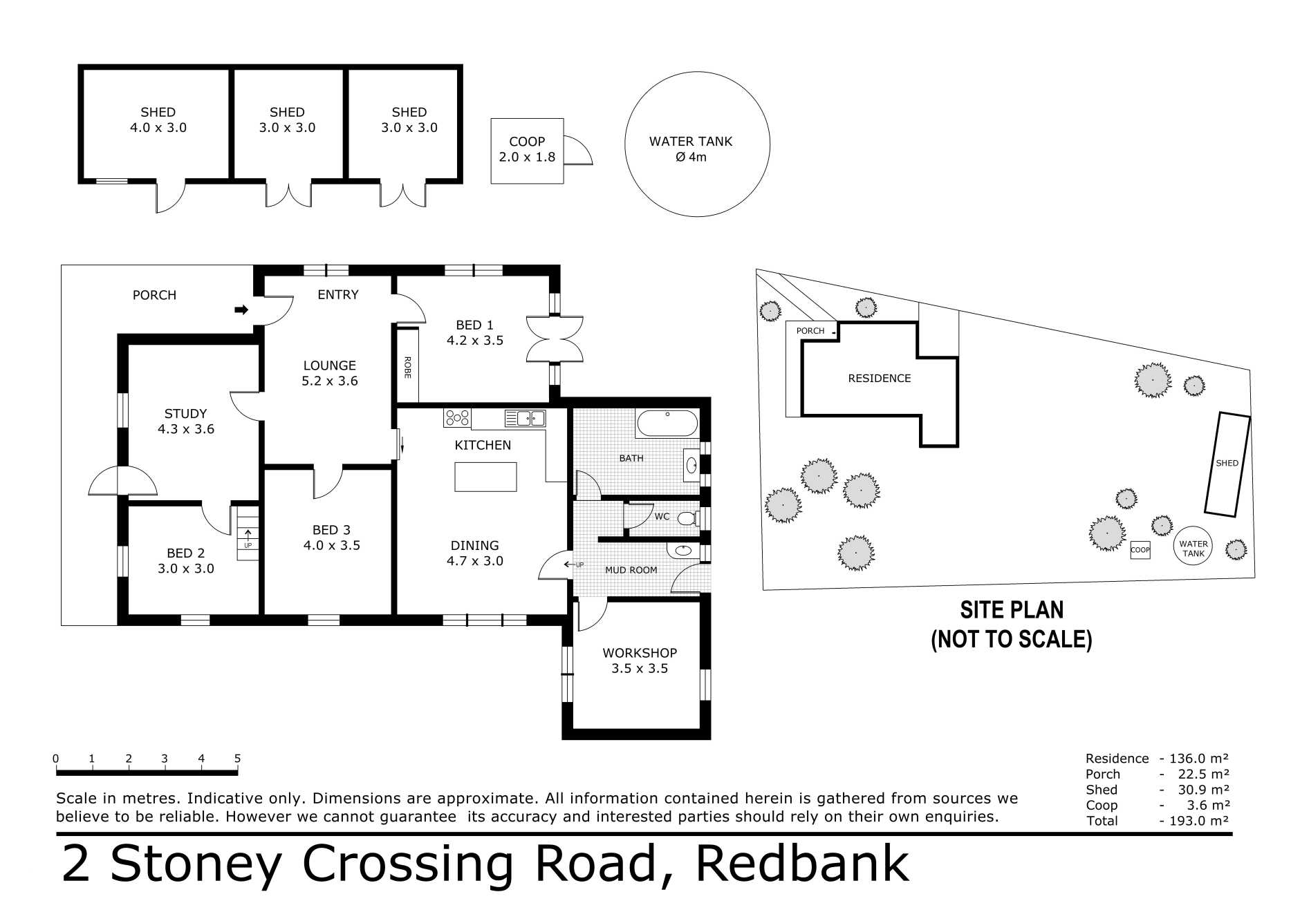 2 Stoney Crossing Road, Redbank For Sale by Farmbuy.com - floorplan 1