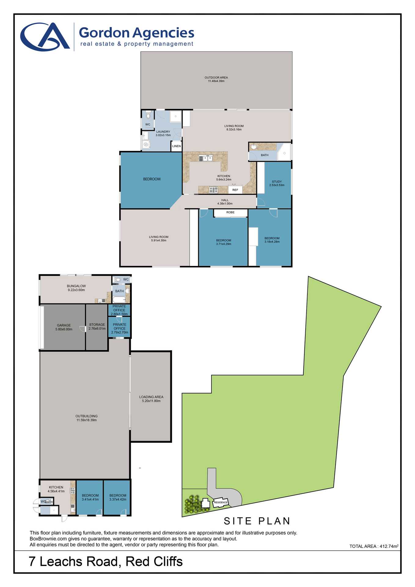 7 Leachs Road , Red Cliffs For Sale by Farmbuy.com - floorplan 1