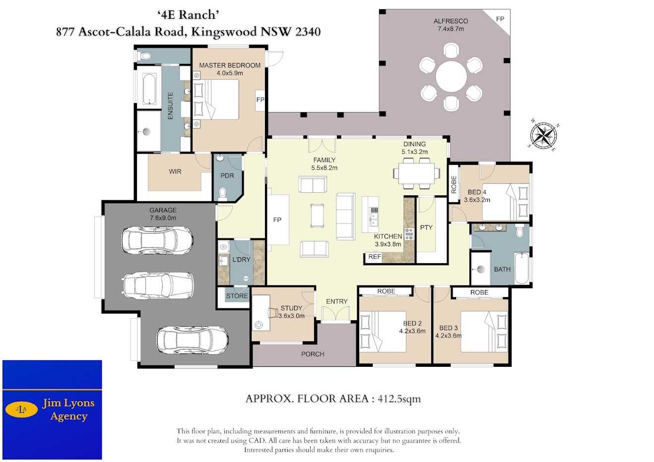 877 Ascot Calala Rd, TAMWORTH For Sale by Farmbuy.com - floorplan 1