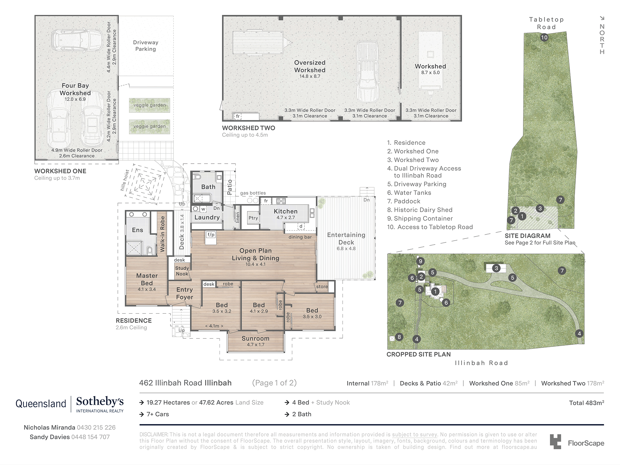 462 Illinbah Road, Illinbah For Sale by Farmbuy.com - floorplan 1