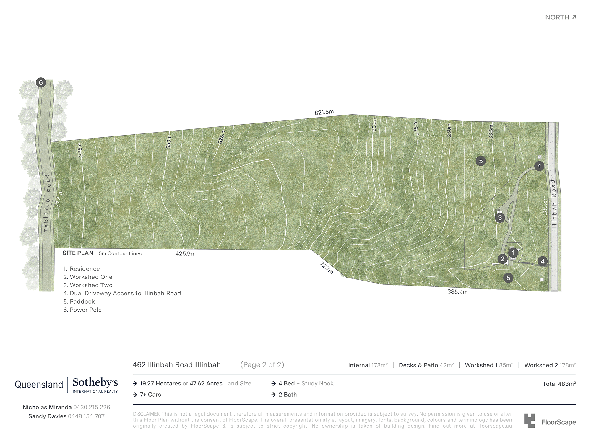 462 Illinbah Road, Illinbah For Sale by Farmbuy.com - floorplan 2