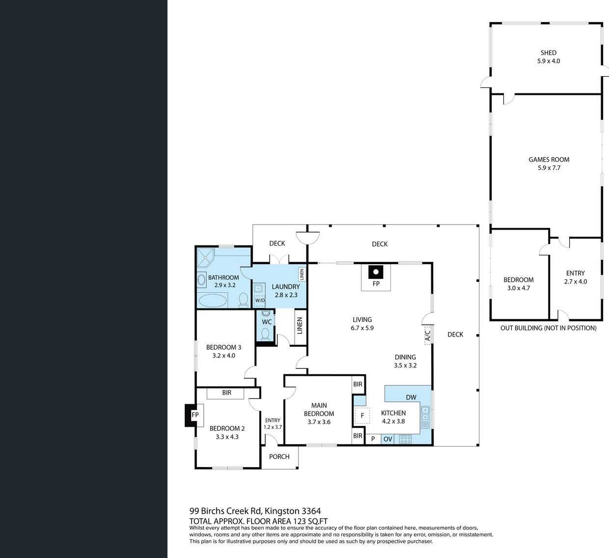 99 Birchs Creek Road, Kingston For Sale by Farmbuy.com - floorplan 1