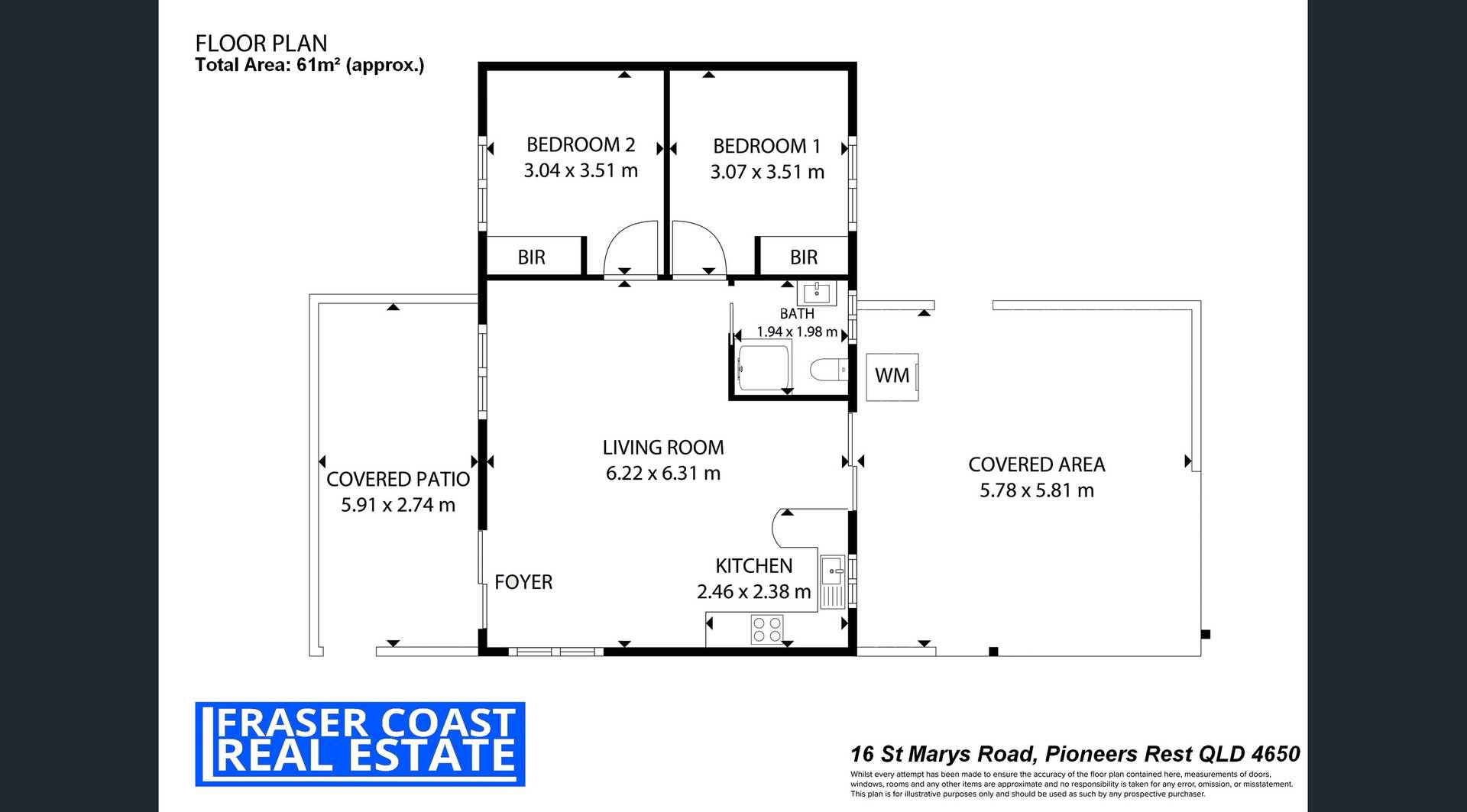 16 St Marys Road, Pioneers Rest For Sale by Farmbuy.com - floorplan 1