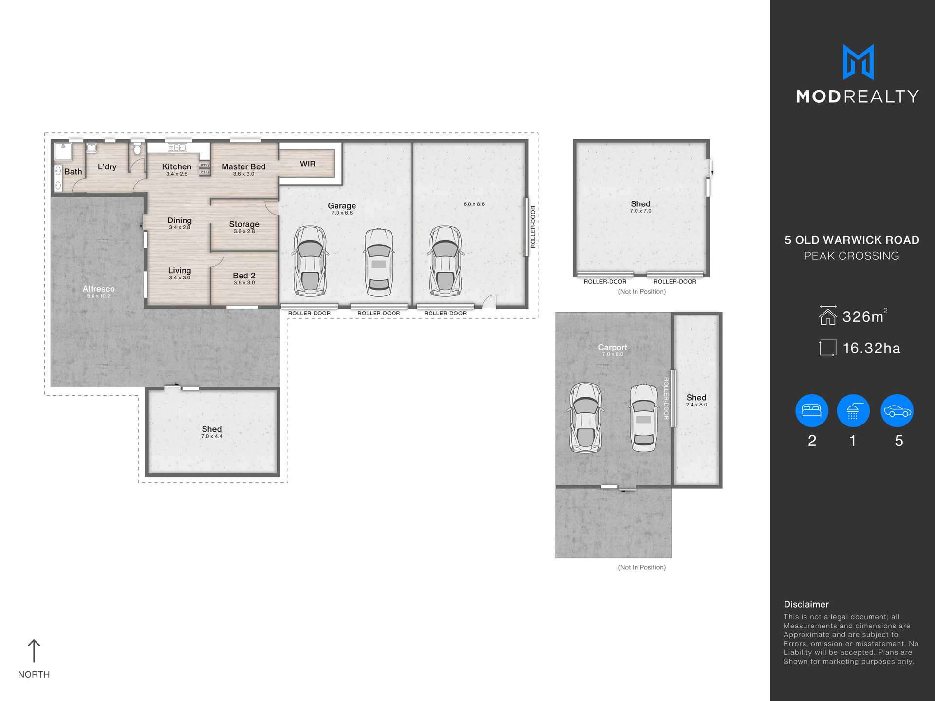 5 Old Warwick Road, Peak Crossing For Sale by Farmbuy.com - floorplan 1