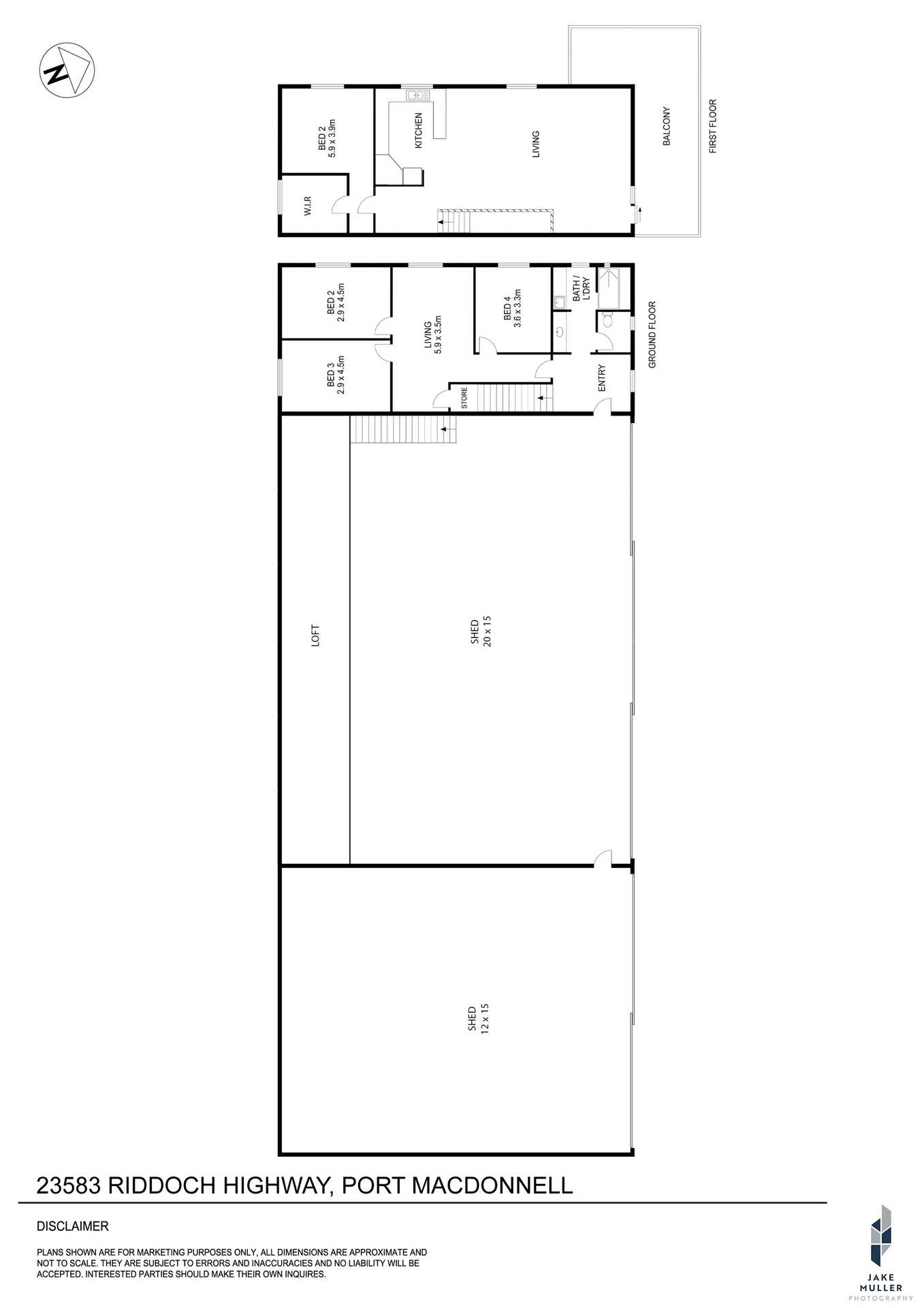 23583 Riddoch Highway, Port Macdonnell For Sale by Farmbuy.com - floorplan 1