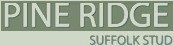 Pine Ridge Suffolk Stud Logo