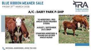 Livestock Listing - CTLX Carcoar Blue Ribbon Weaner Sale - 7,000 Head