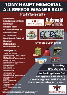 Livestock Listing - Tony Haupt Memorial All Breeds Weaner Sale Cattle