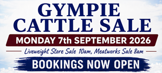 Livestock Listing - GYMPIE CATTLE SALE - MONDAY 7th SEPTEMBER 2026