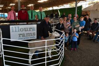 Buyers flock from wide area to bid up at final Illoura White Suffolk sale