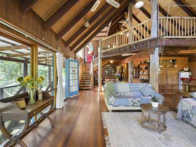 Farm For Sale - NSW - Bellingen - 2454 - Nature's Haven: A Unique Timber and Mudbrick Retreat Full of Character  (Image 2)